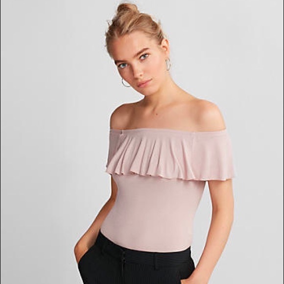 Pink Ruffled Express Bodysuit - Picture 2 of 6